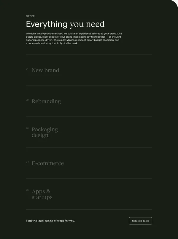 Holy Studio - Landing design inspiration