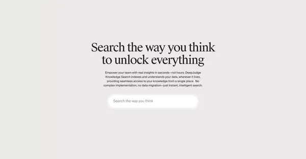 DeepJudge - Precision AI Search for legal teams - Landing design inspiration