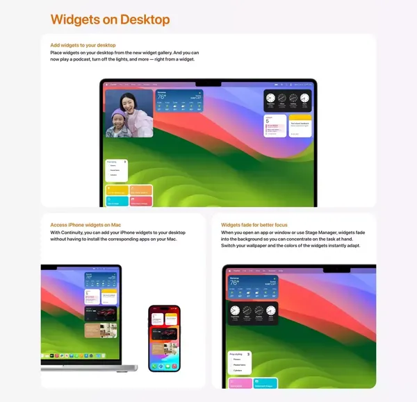 macOS Sonoma Preview - Apple - Landing design inspiration
