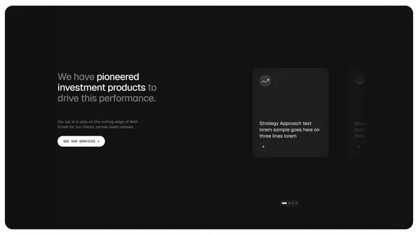 Titan | Wealth Management - Landing design inspiration