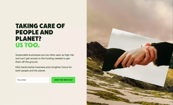 Kikin Finance - Landing design inspiration