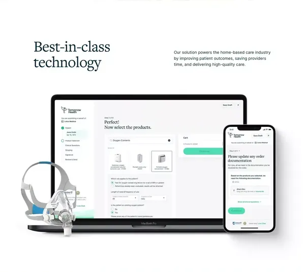 Tomorrow Health - Landing design inspiration