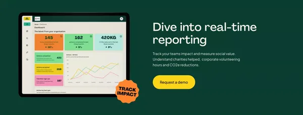 OnHand | Corporate Volunteering Made Easy | Engage employees In Doing Good - Landing design inspiration