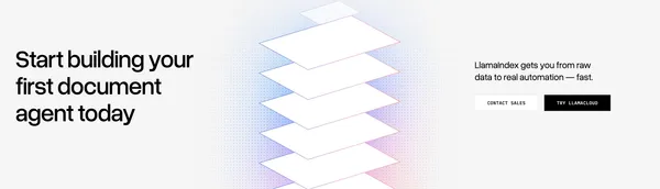 LlamaIndex - Agents for Document OCR + AI Workflows - Landing design inspiration