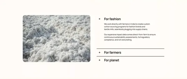 Materra 🌱 Future-Proof Cotton - Landing design inspiration