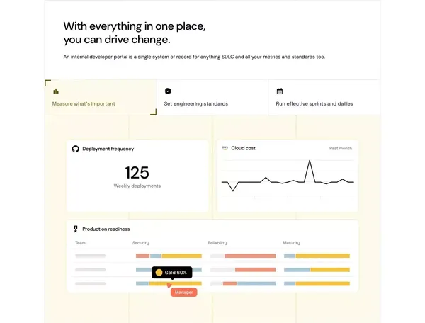 Internal Developer Portal & Platform | Port - Landing design inspiration