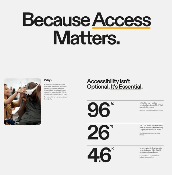 Ally | WCAG Accessibility & ADA Compliance Services - Landing design inspiration