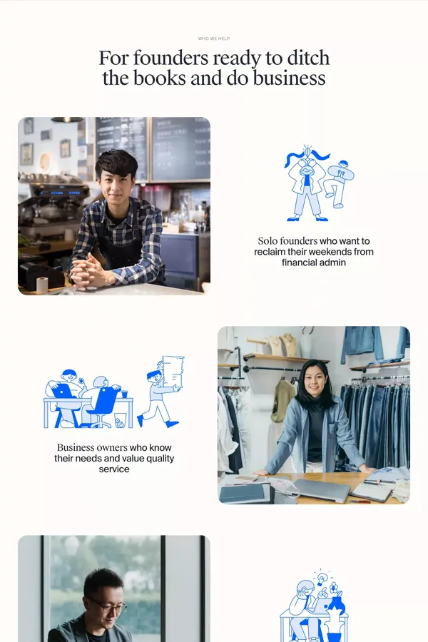 Osome Hassle-Free Incorporation and Accounting Experts for Your Business - Landing design inspiration