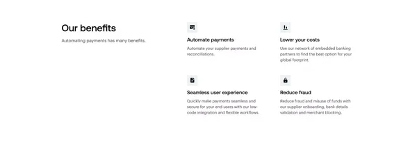 Yordex | Embedded payments - Landing design inspiration