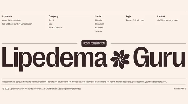 Lipedema Guru - Landing design inspiration