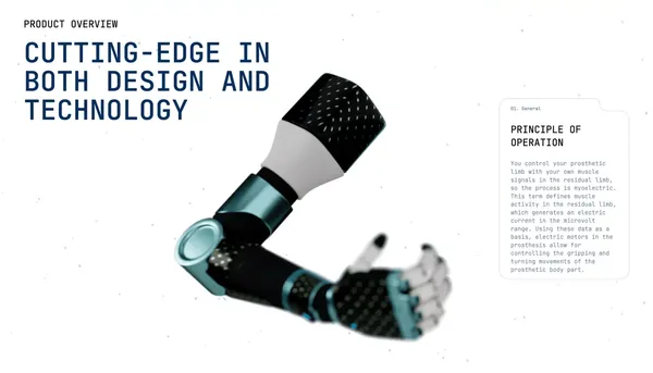 HP23 — prosthetics accessible to everyone - Landing design inspiration