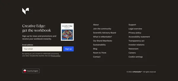 reMarkable - Das erste echte digitale Notizbuch | reMarkable - Landing design inspiration