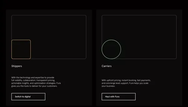 Fura - Landing design inspiration