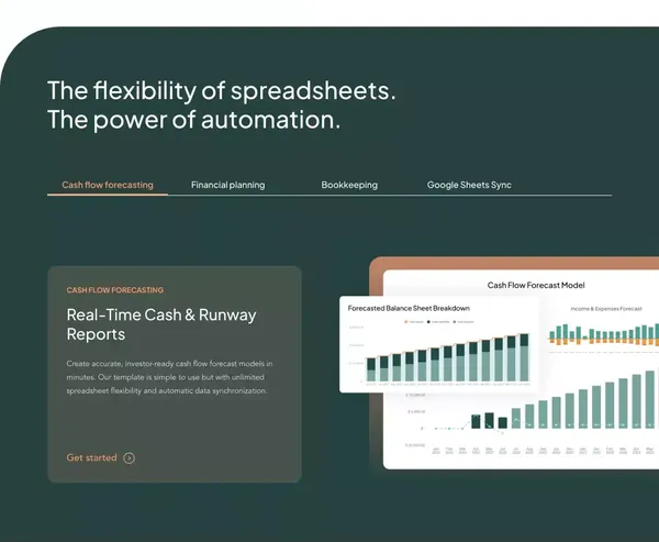 gini | Financial planning and forecasting in <10 minutes - Landing design inspiration
