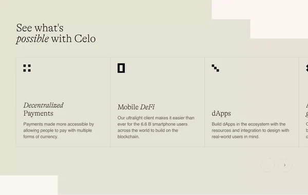 Celo - Landing design inspiration