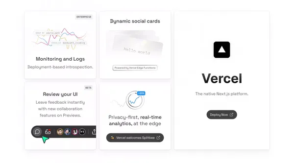 Next.js by Vercel - The React Framework - Landing design inspiration