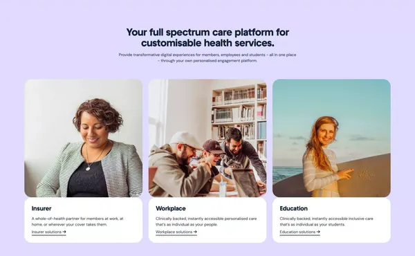 Spectrum.Life | Full spectrum care, for a full spectrum life. - Landing design inspiration