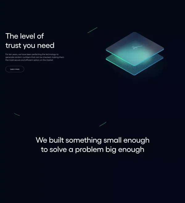 Quside – QRNGs for advanced solutions - Landing design inspiration