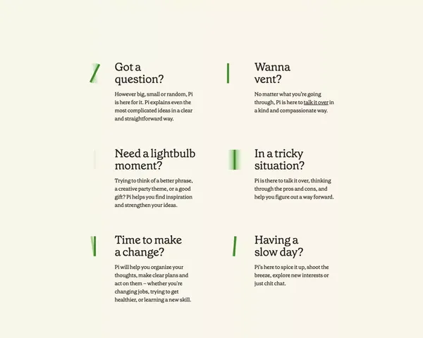 Inflection - Landing design inspiration