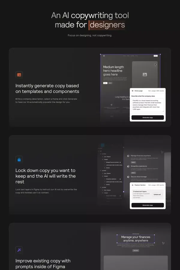 The Fastest Way To Write Copy For Your Website | Relume Ipsum - Landing design inspiration