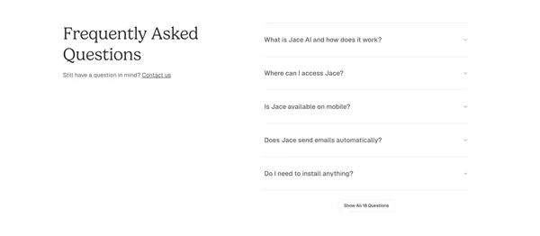Jace AI | Your 24/7 Email Assistant That Drafts for You - Landing design inspiration