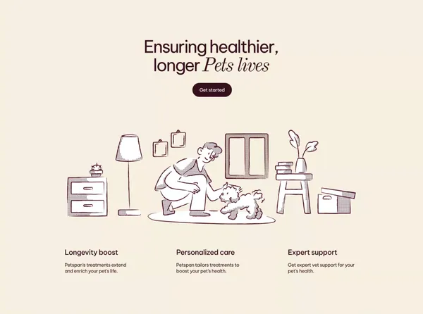 Rapamycin for Cats and Dogs: Prescription Pet Longevity Solutions for a Healthier, Longer Life - Landing design inspiration