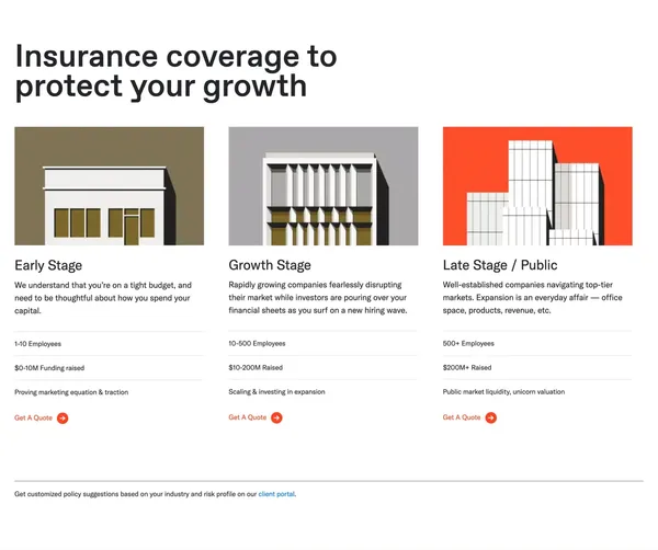 Founder Shield | Risk Management for High-Growth Companies - Landing design inspiration