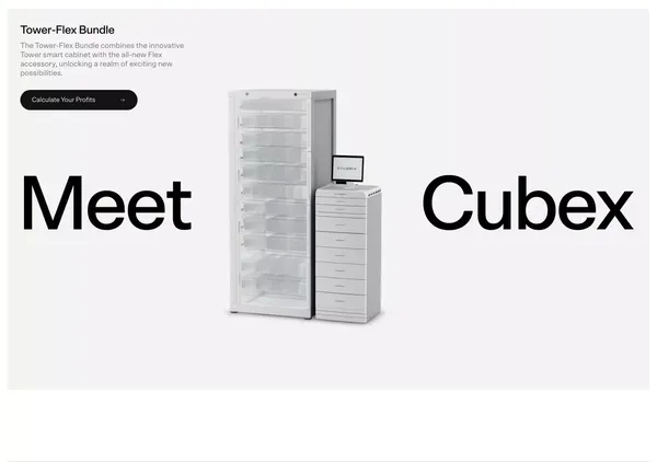 Cubex - Landing design inspiration