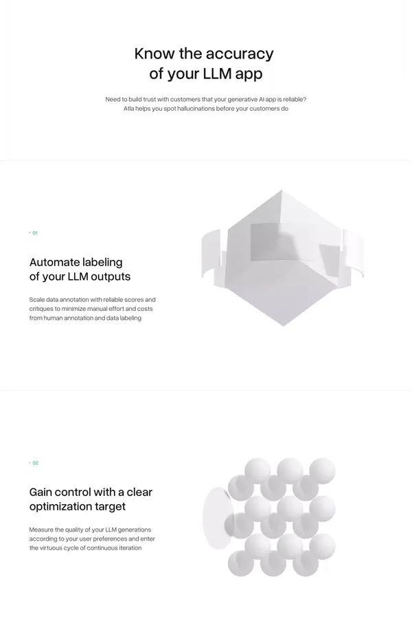 Atla AI - Landing design inspiration