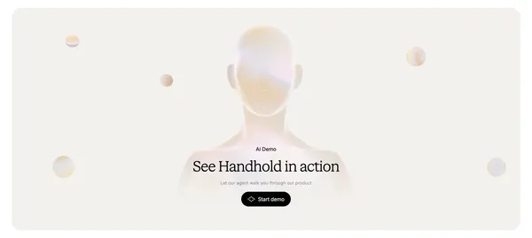 AI agents for tailored client demos & user activation - Landing design inspiration