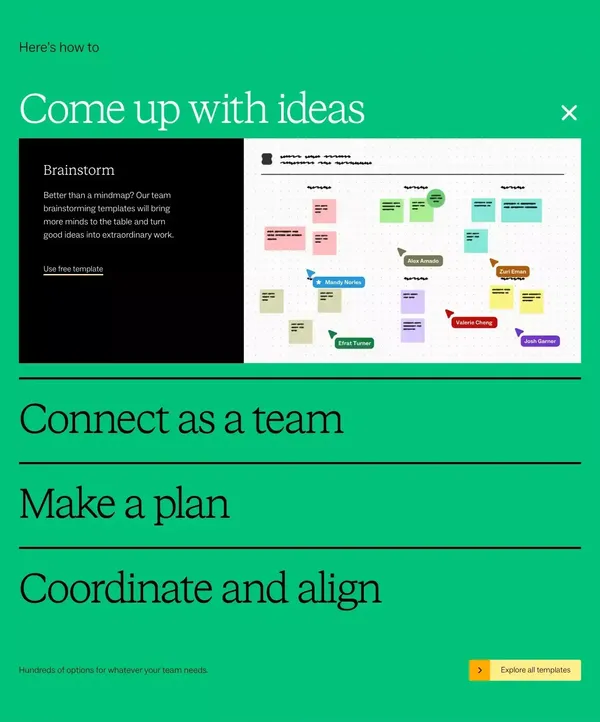 Mural is a collaborative intelligence company | Mural - Landing design inspiration