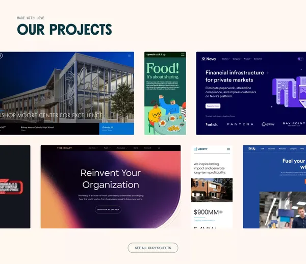 Webflow Agency, Branding & Web Design in Orlando, FL - Landing design inspiration