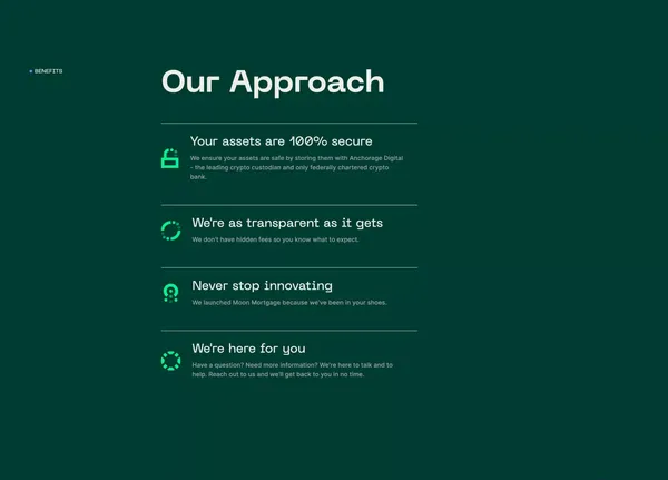 Moon Mortgage - Landing design inspiration
