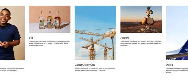 Ramp | Corporate Cards and Finance Automation That Scales - Landing design inspiration