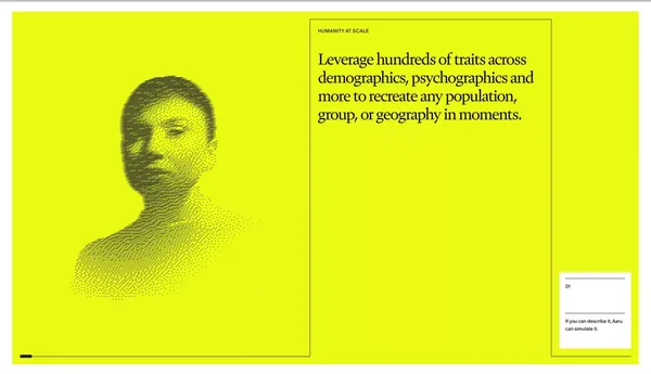 Aaru | Rethinking the Science of Prediction - Landing design inspiration