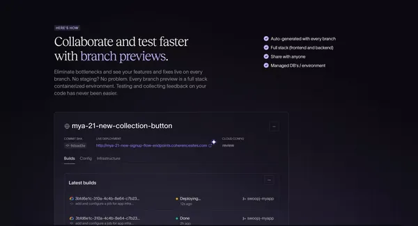 Coherence — The First Developer Experience Platform - Landing design inspiration