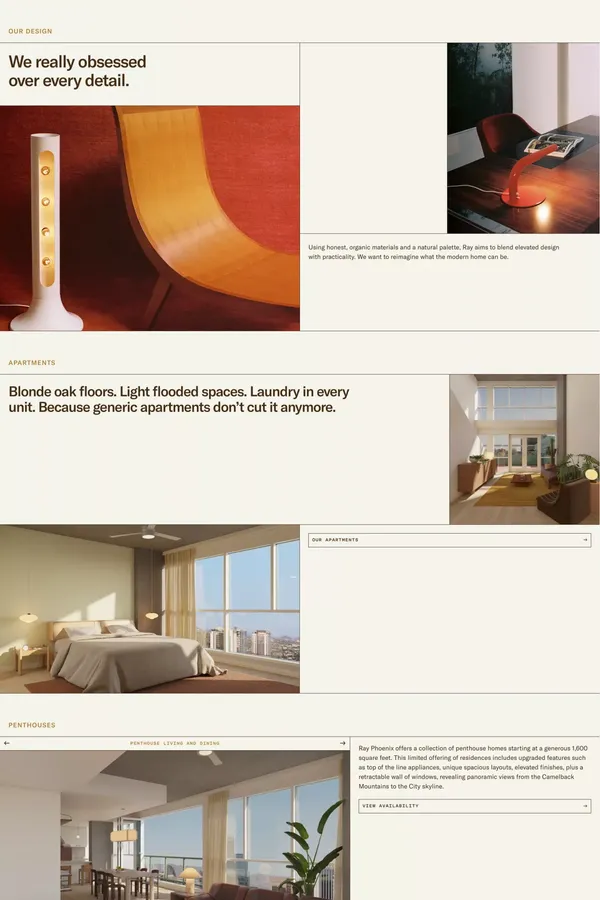 Ray Phoenix - Landing design inspiration