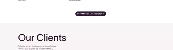 Actionist Consulting Group - Landing design inspiration