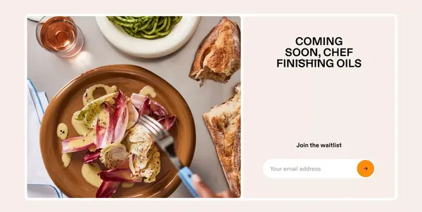 Algae Cooking Club - Landing design inspiration