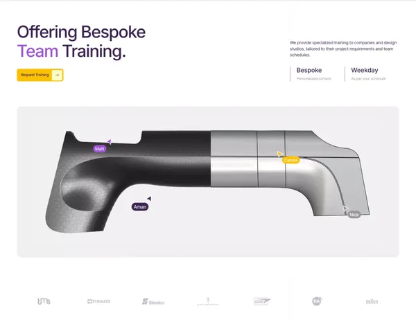 Cademy | Live CAD Academy for Industrial Design Professionals - Landing design inspiration
