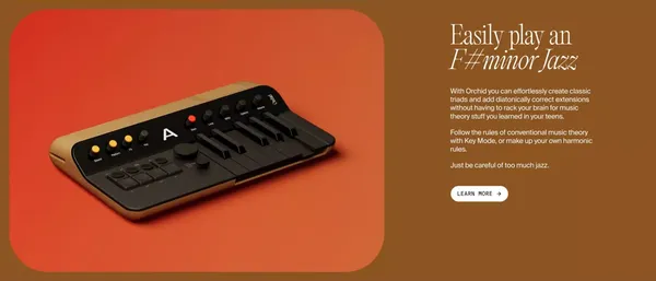 Telepathic Instruments - Landing design inspiration
