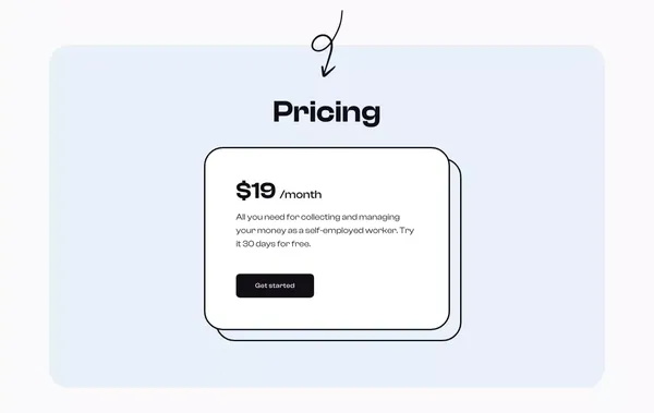 Sammy - The first US Bank for freelancers - Landing design inspiration