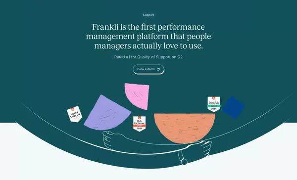 Frankli - Performance Management Software for Continuous Feedback - Landing design inspiration