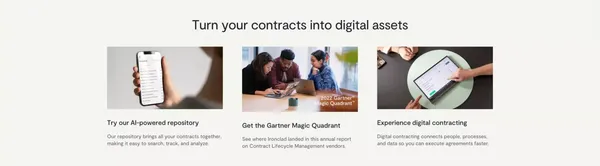 Ironclad: The Global Leader in Contract Management Software - Landing design inspiration