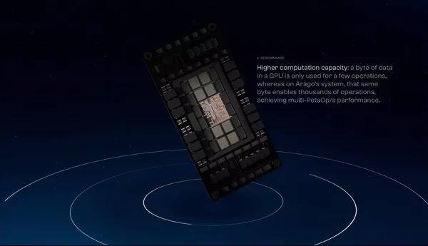 Arago - AI-system powered by light - Landing design inspiration