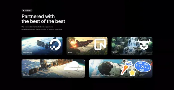 Outerbase | The interface for your database - Landing design inspiration