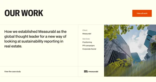 Global Brand & Content Agency for Built World Innovators | Bloxspring - Landing design inspiration