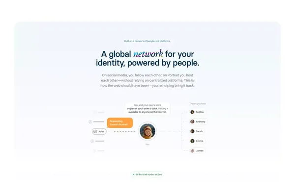 Portrait – Your forever space for everything you are. - Landing design inspiration