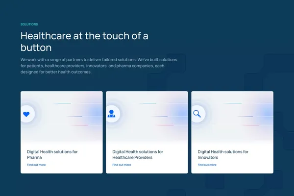 Avegen - Digital Health Solutions | Remote Monitoring Healthcare Companies - Landing design inspiration
