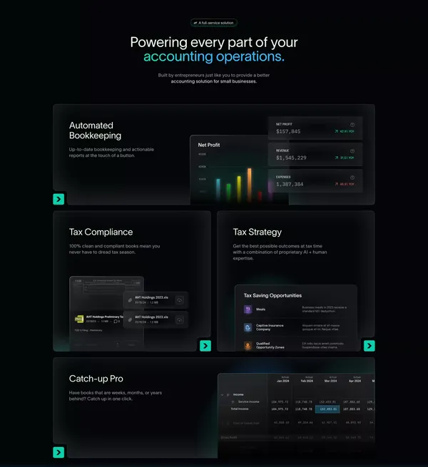 Small Business Accounting Solutions | Uplinq - Landing design inspiration